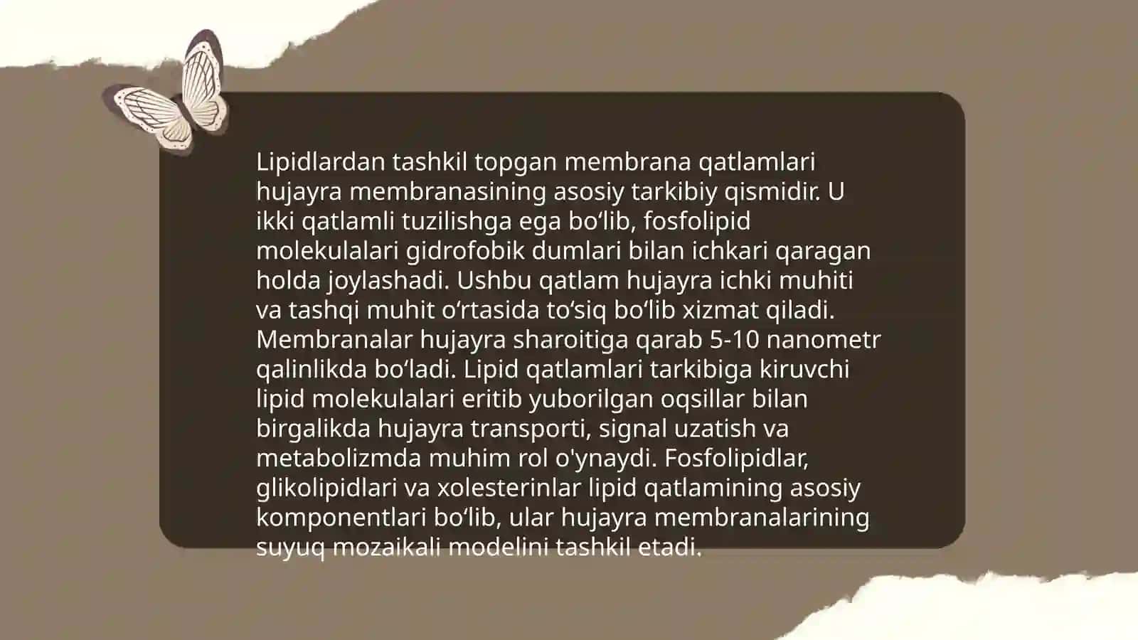 Biologik membranalardagi fizik jarayonlar 4
