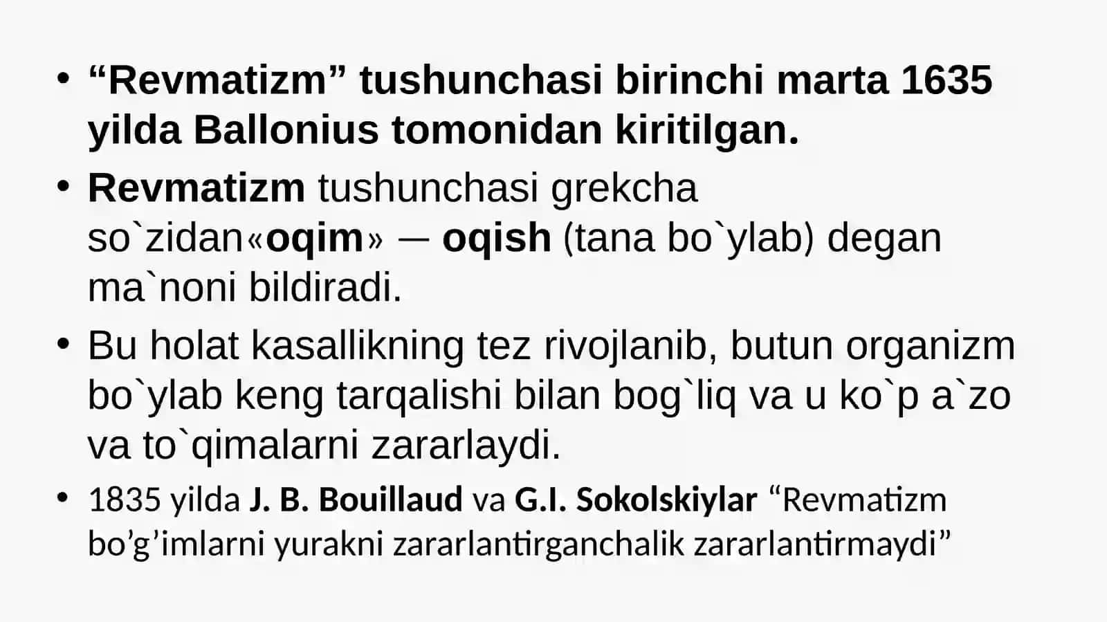 Revmatizm.Revmatik isitma to'liq 4