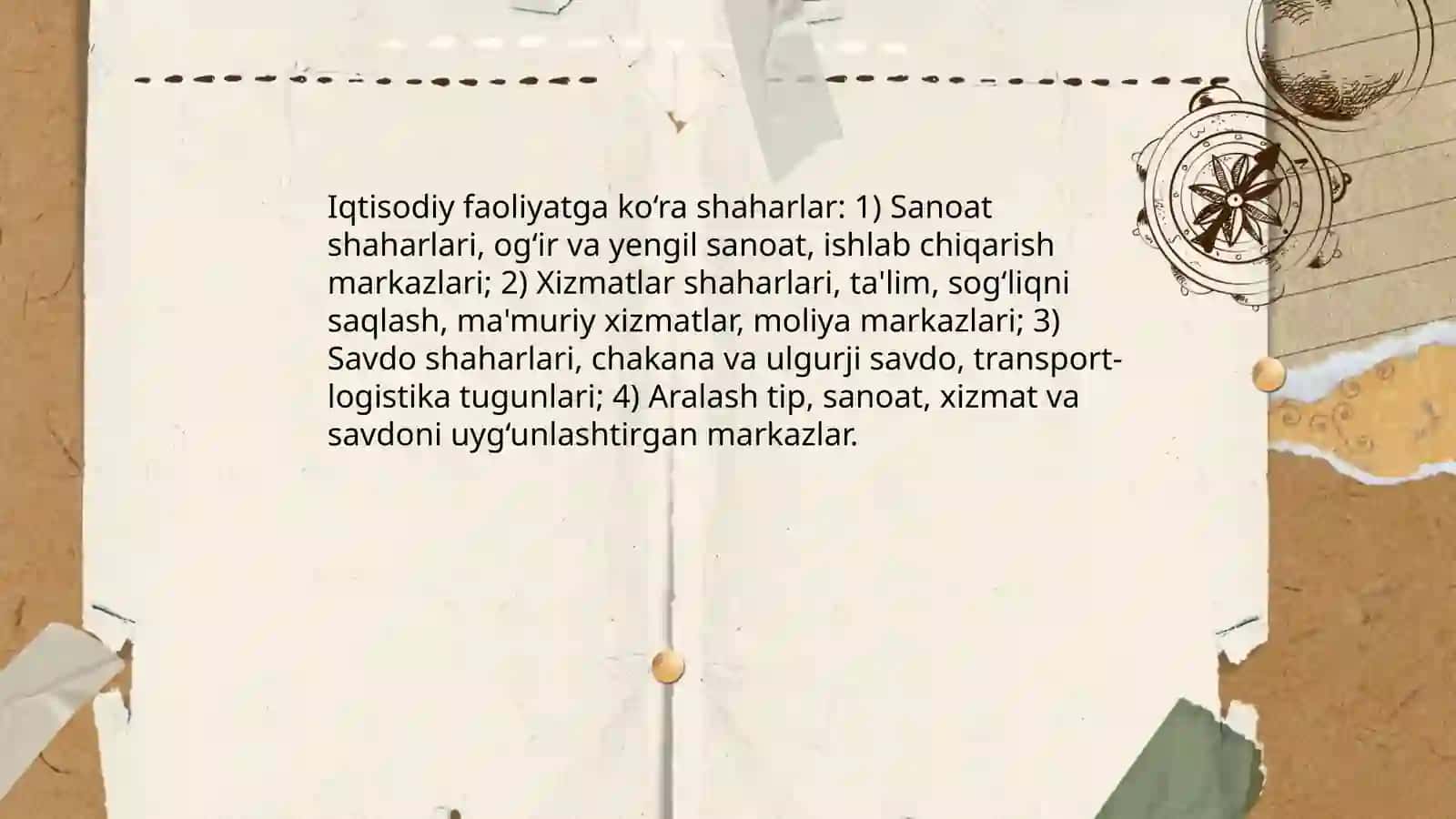 Shaharlar tasnifi 4