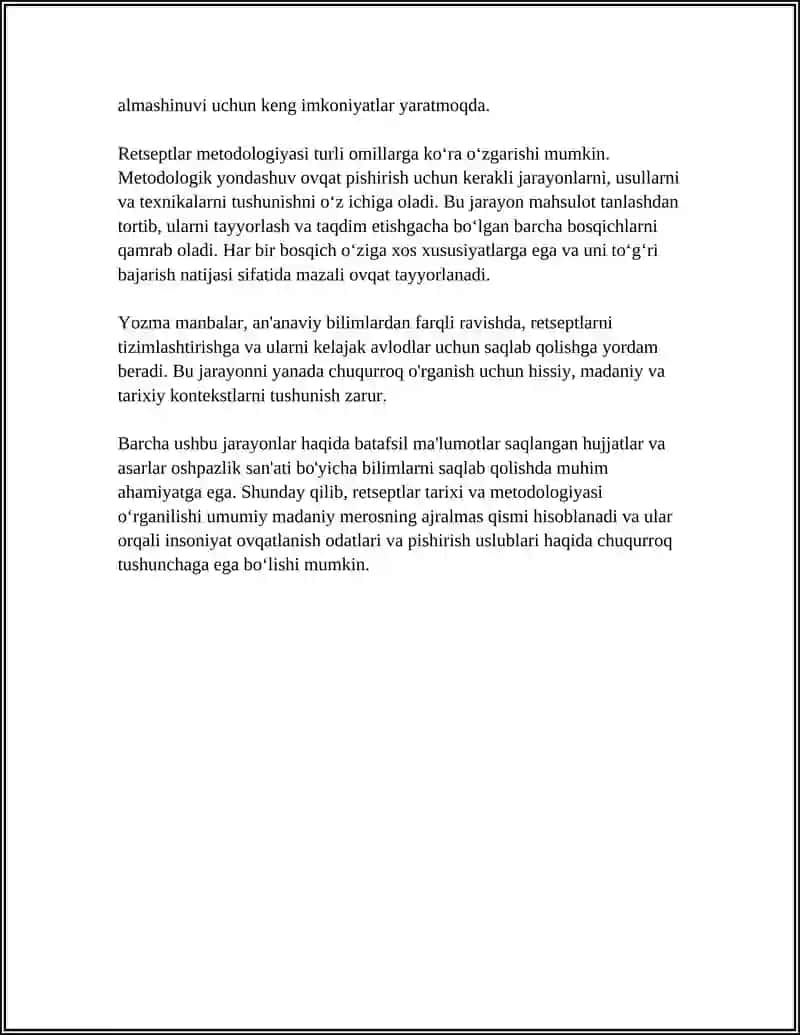 RETSEPT TARIXI 4