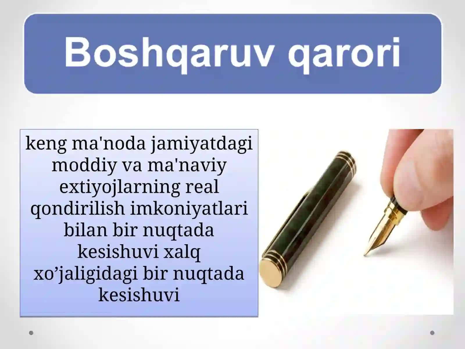 Boshqaruv qarorlarining 4