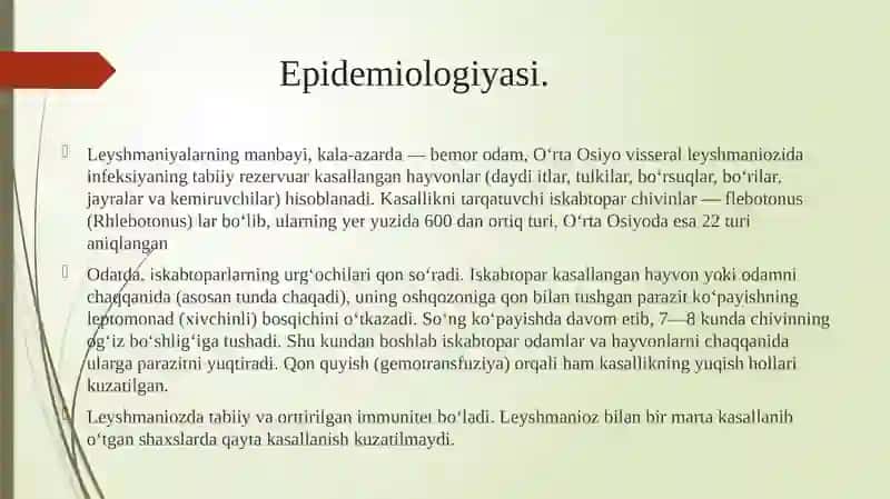 Visseral Leyshmanioz 4