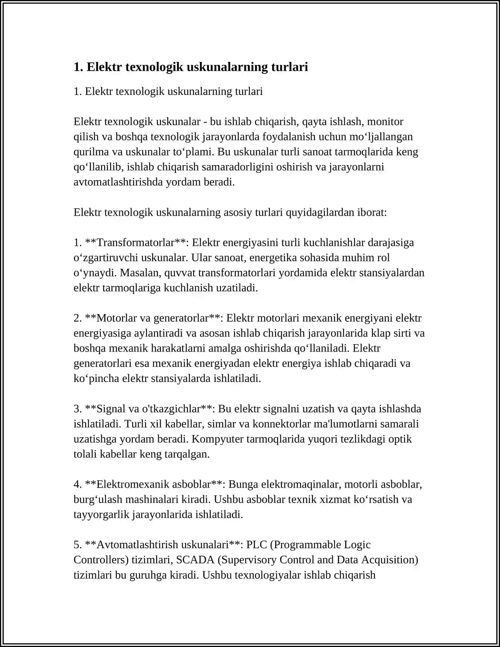 ELEKTROTEXNOLOGIK USKUNALAR 4