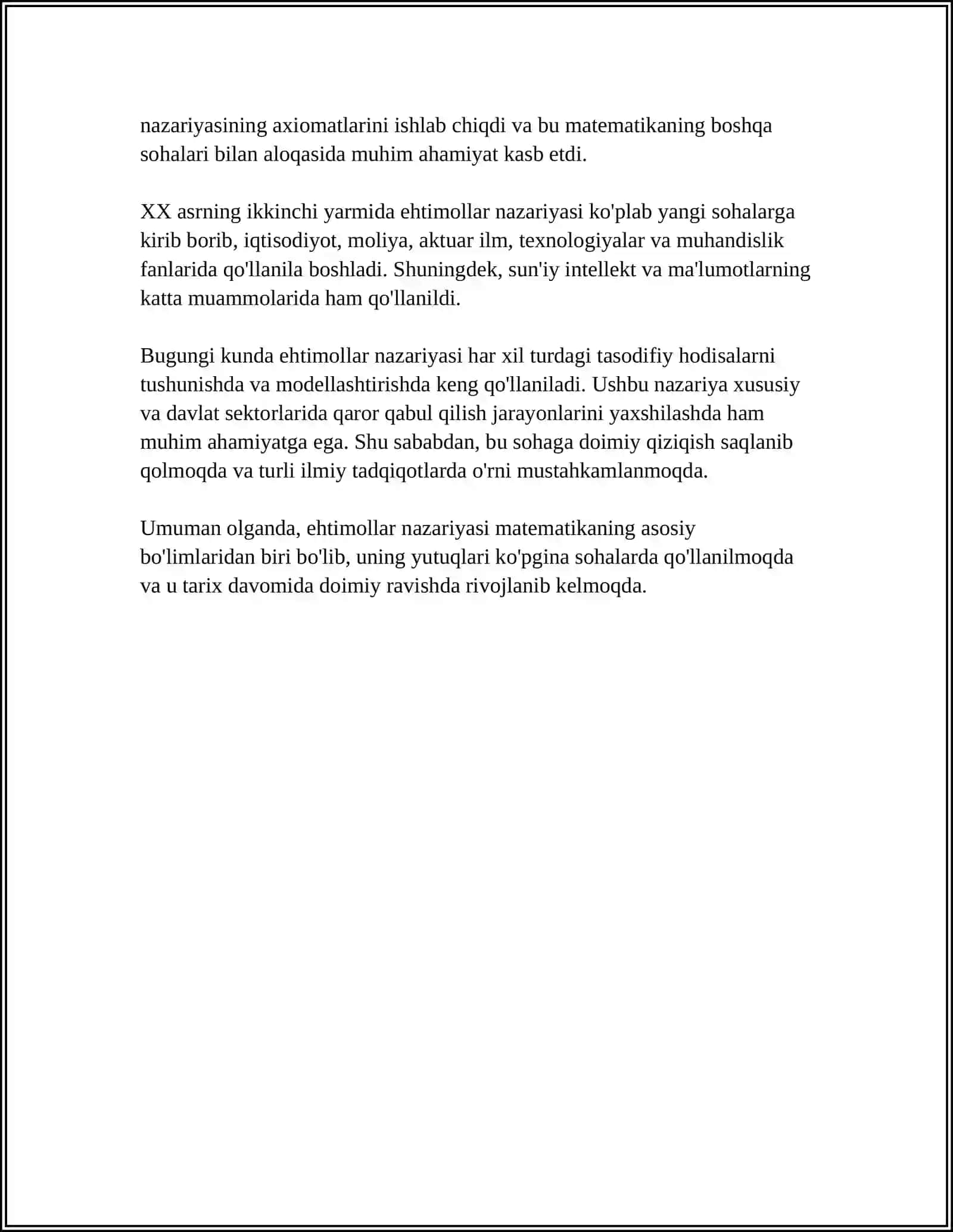 Ehtimollar Nazariyasi va Matematik Statistika Fanidan Tarixiy Ma'lumotlar 4