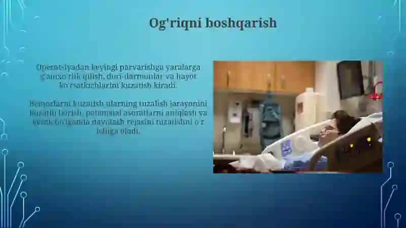 Operatsiyadan Keyingi Baholash va Hayotiy Ko'rsatkichlarni Kuzatish 4