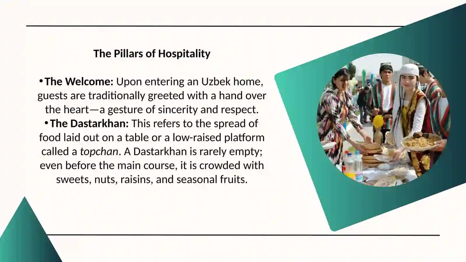 Uzbek hospitality traditions 4