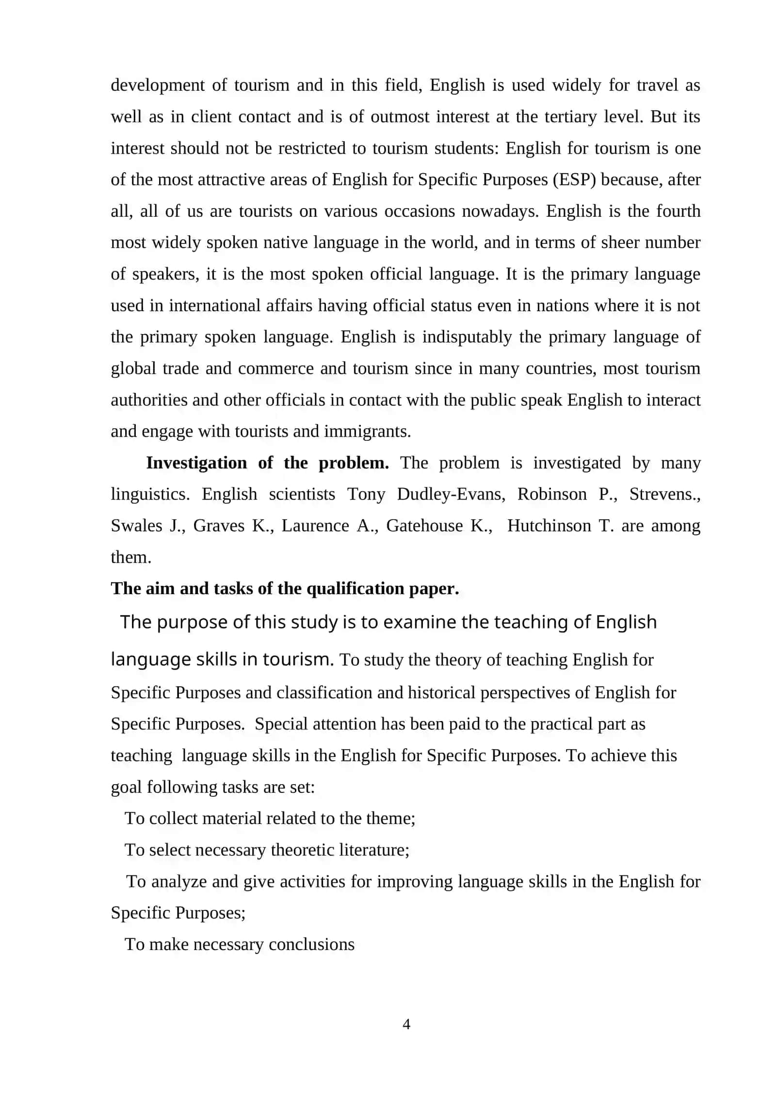 Teaching English for Specific Purposes in the tourism sphere 4