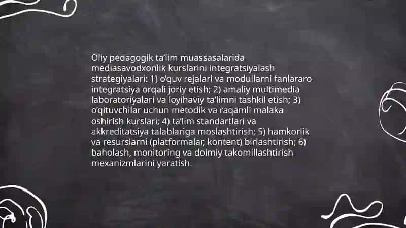 Pedogogik ta‘lim tizimida mediasavodxonlik va axborot madaniyati 4