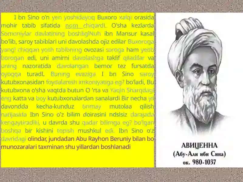 Abu Ali Ibn Sino - Tibbiy fikrlari 4