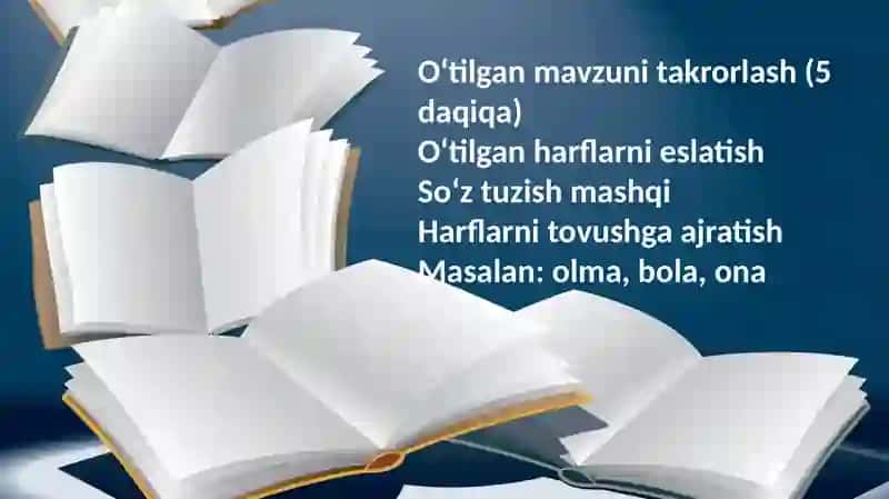 1-sinf ona tili fanidan H va X tovushi va harfi 4