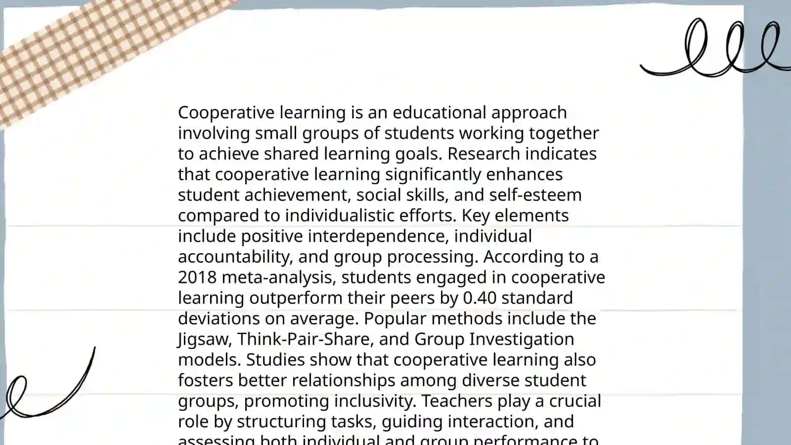 Teaching strategies for the high and secondary school children 4