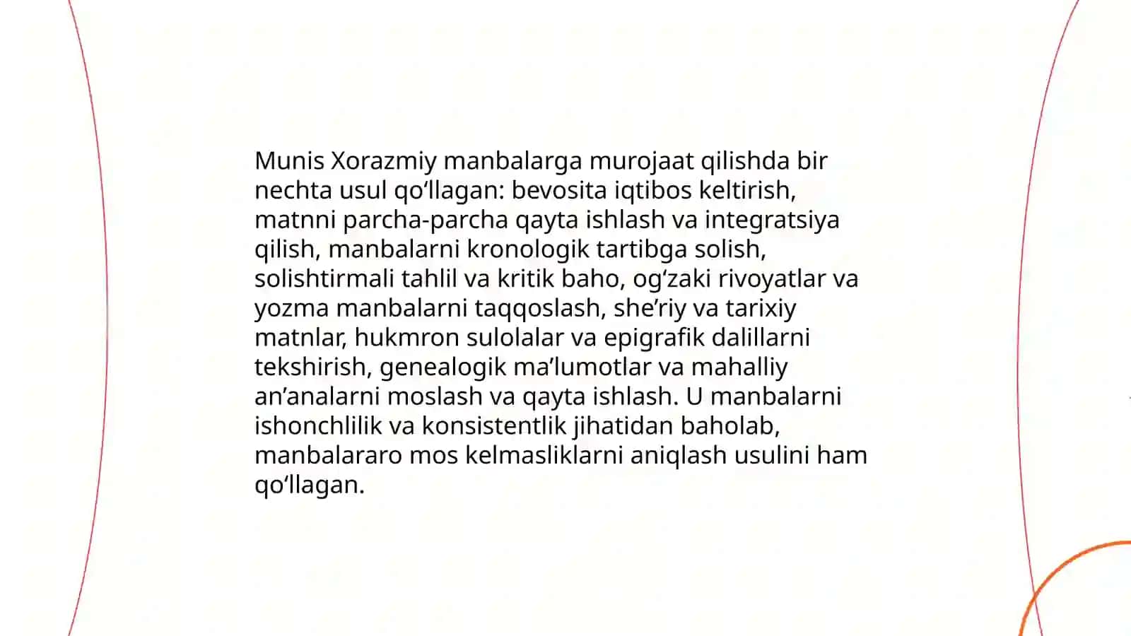 Munis Xorazmiyning "Firdavs ul iqbol" asaridagi adabiy tarixiy manba 4