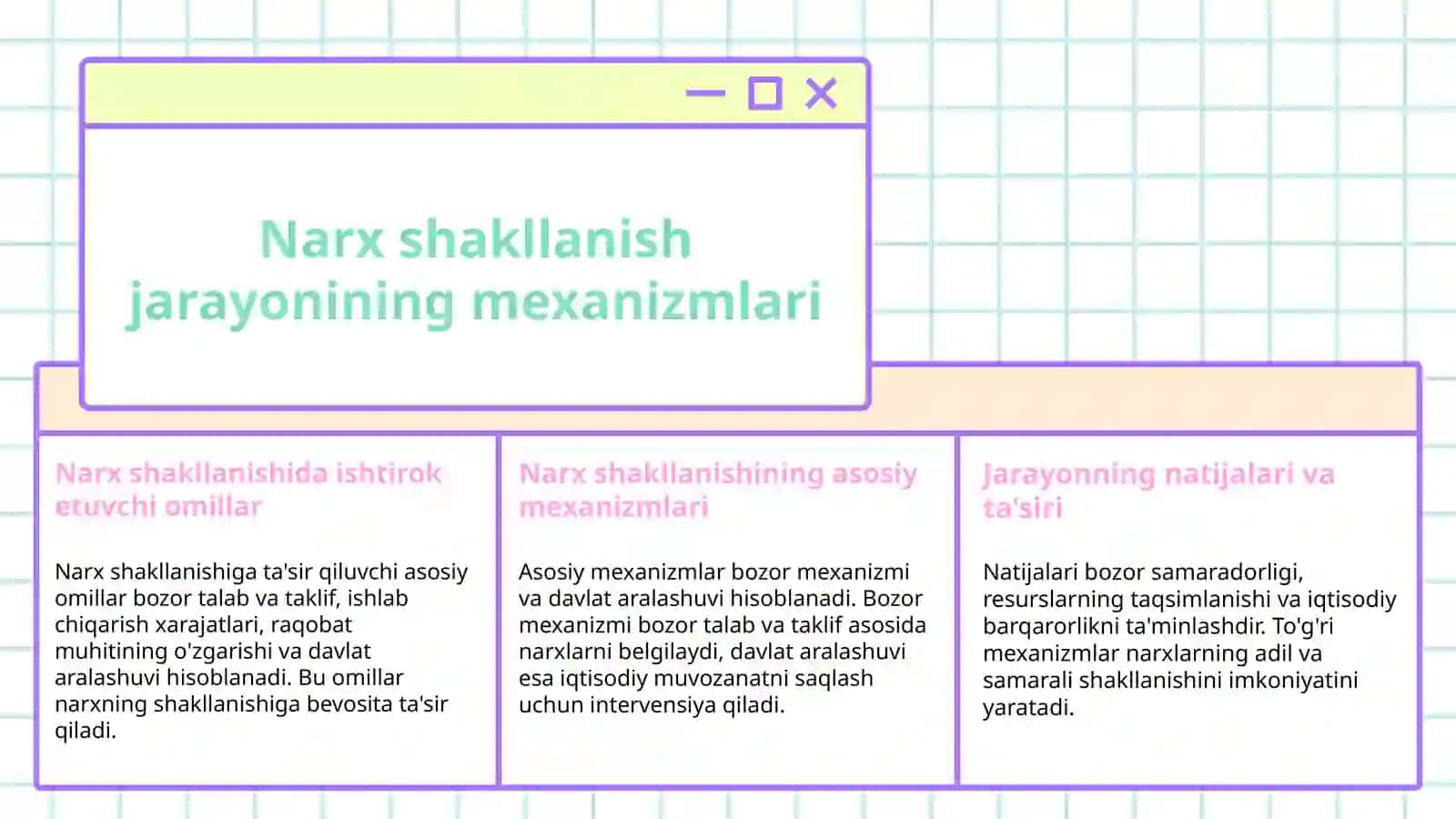 Korxonalarda narx shakllanish jarayonini boshqarish 4