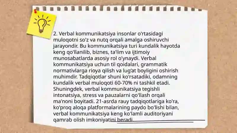 Muloqotning kommunikativ tomoni 4