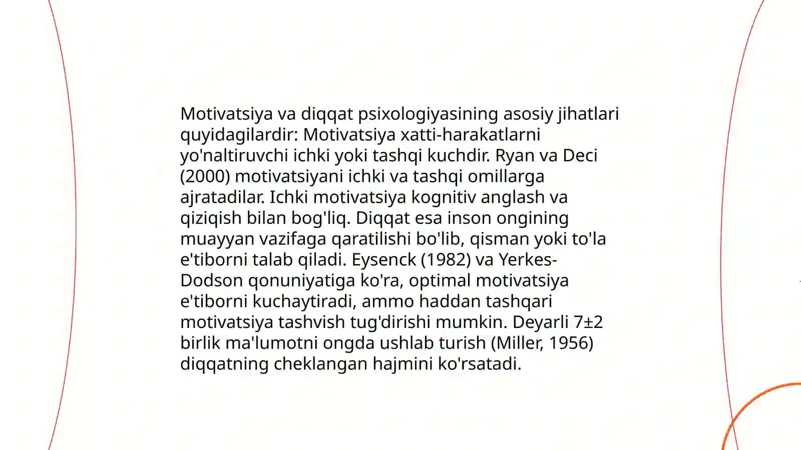 Turli psixologoya maktabida motivatsiya muammosini o'rganilishi 4