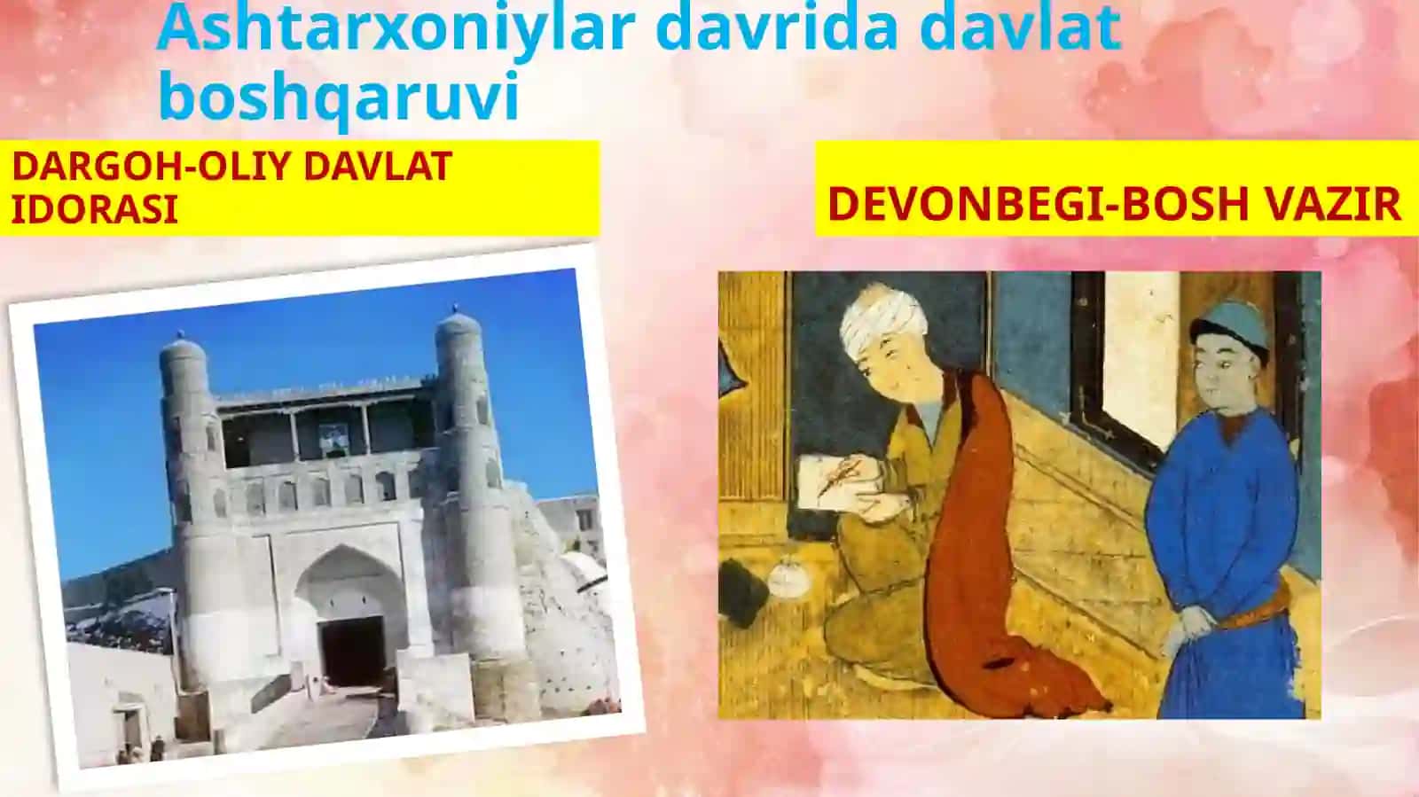 8-sinf O'zbekiston tarixi dars ishlanma. Ashtarxoniylar davrida ijtimoiy iqtisodiy hayot 4