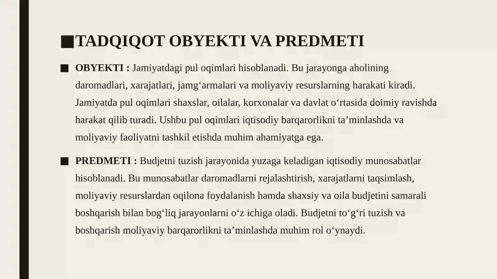 Budjet tushunchasi va tahlili 4