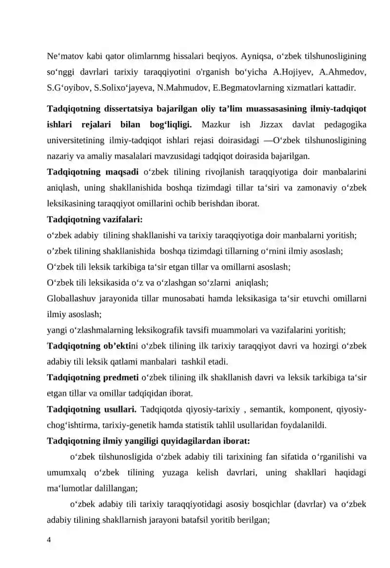 O‘ZBEK ADABIY TILINING ShAKLLANISHI  VA TARIXIY TARAQQIYOTI 4
