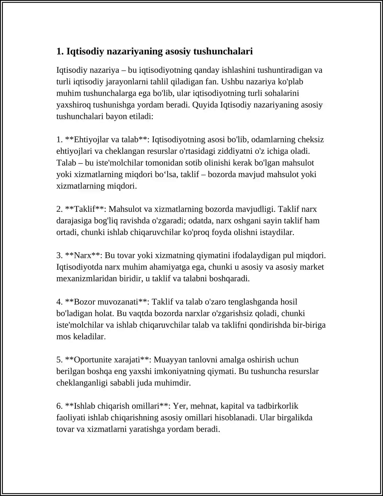 IQTISODIY NAZARIYA PREDMETI VA O'RGANISH USULLARI 4