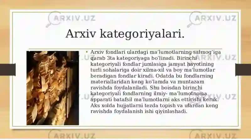 Arxivlarida ilmiy ma'lumotnoma aparti 4