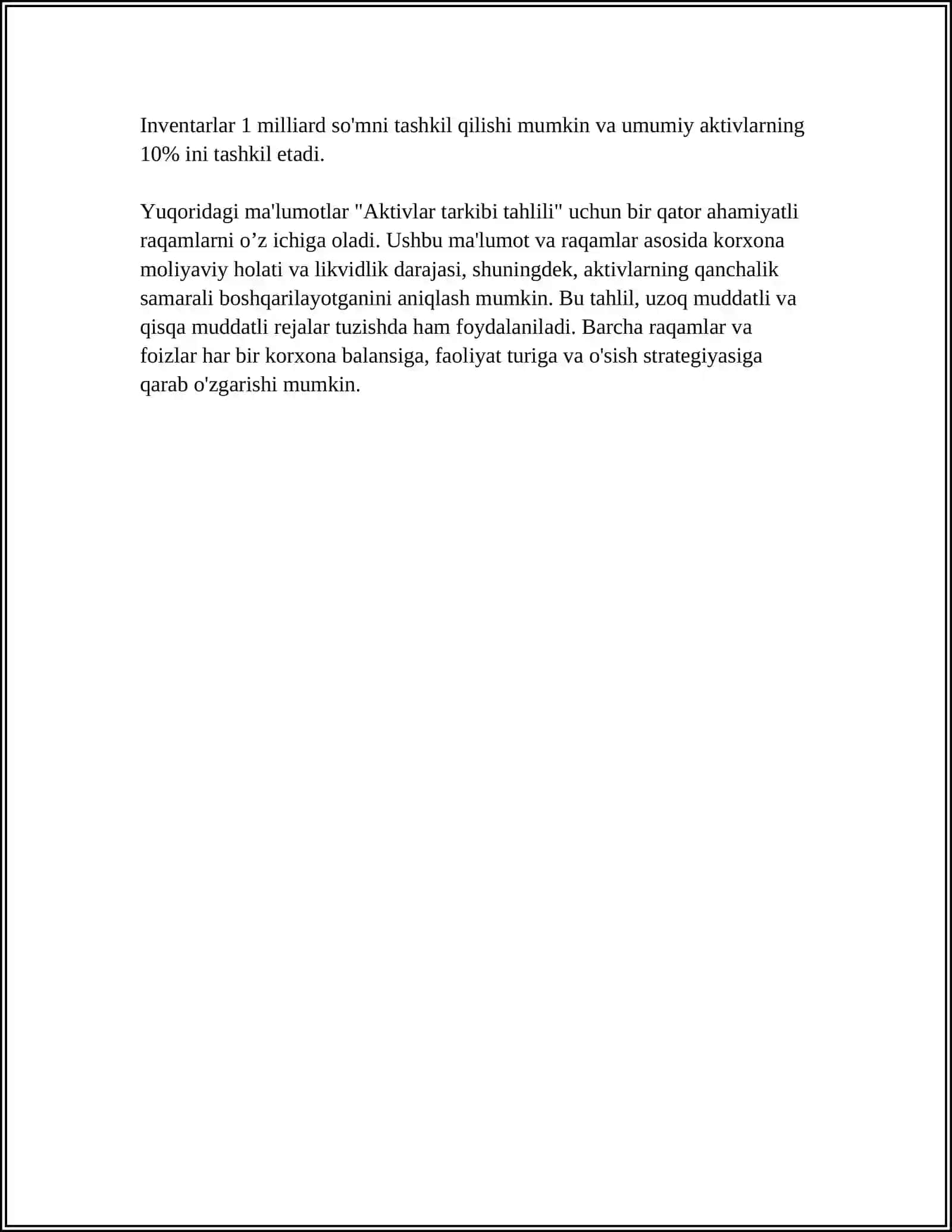 SOF AKTIVLARI TAHLILI 4
