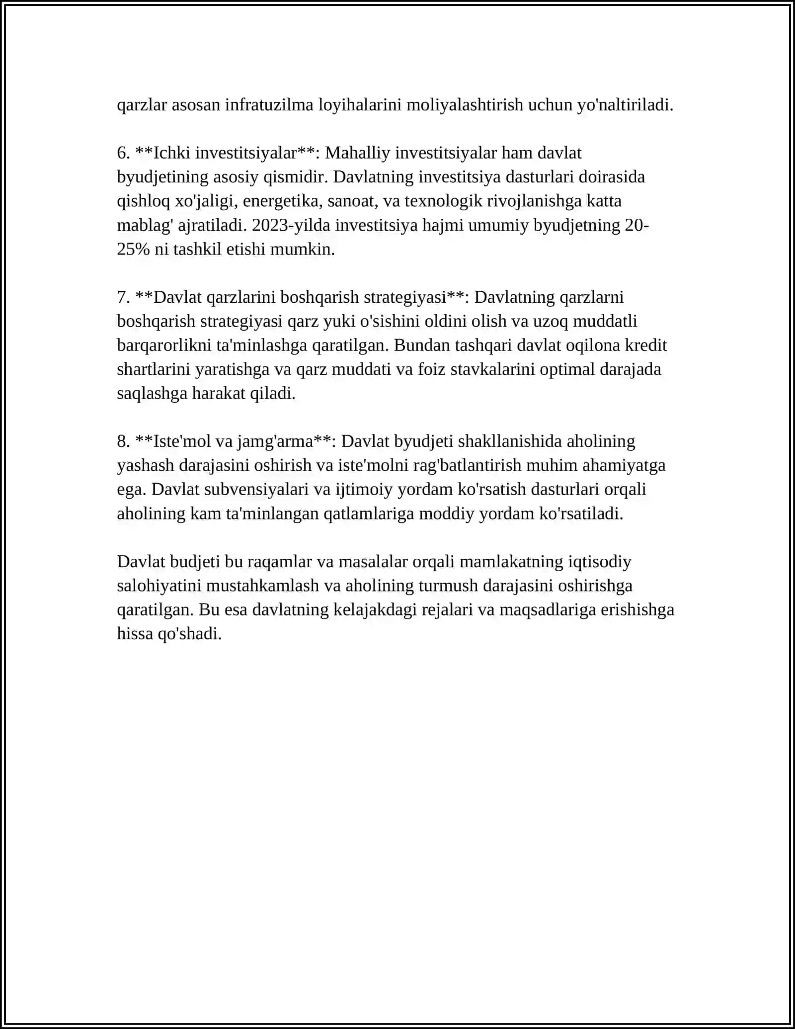 Yangi Oʻzbekistonda davlat budjeti tuzilishi 4
