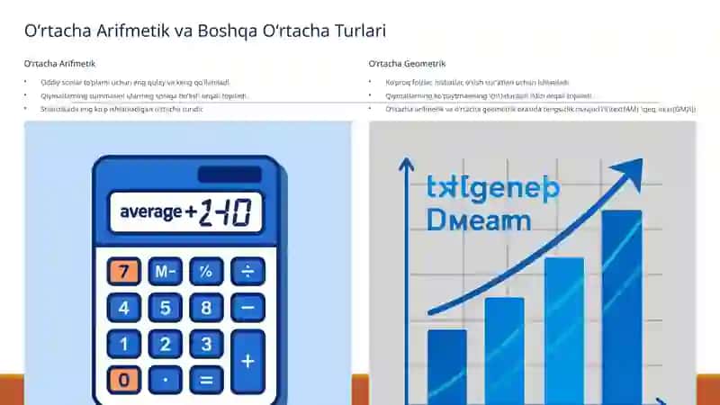 Oʻrtacha Arifmetik Qiymat va uning Xossalari 4