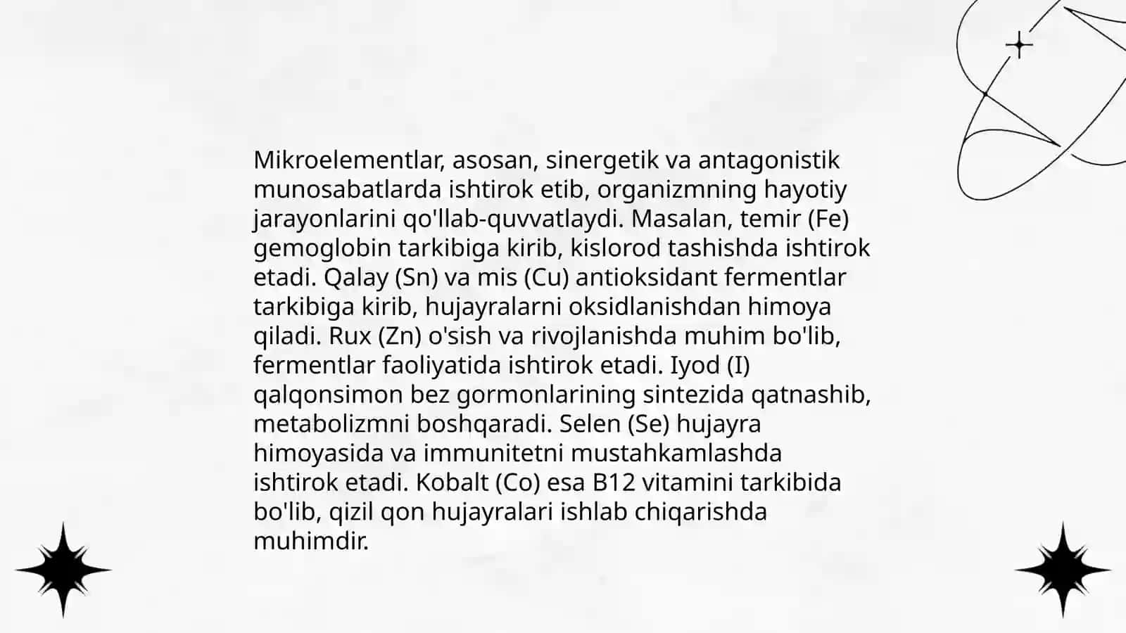 Mikroelementlarning osimliklar hayotidagi ahamiyati 4