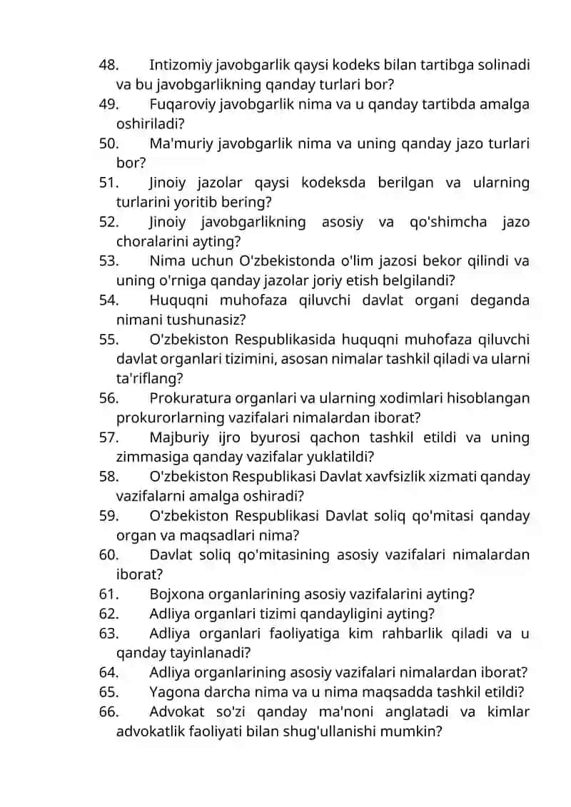 Ichki ishlarga kiruvchilar uchun 1000 ta testlar to’plami 2026 yil yangi 4