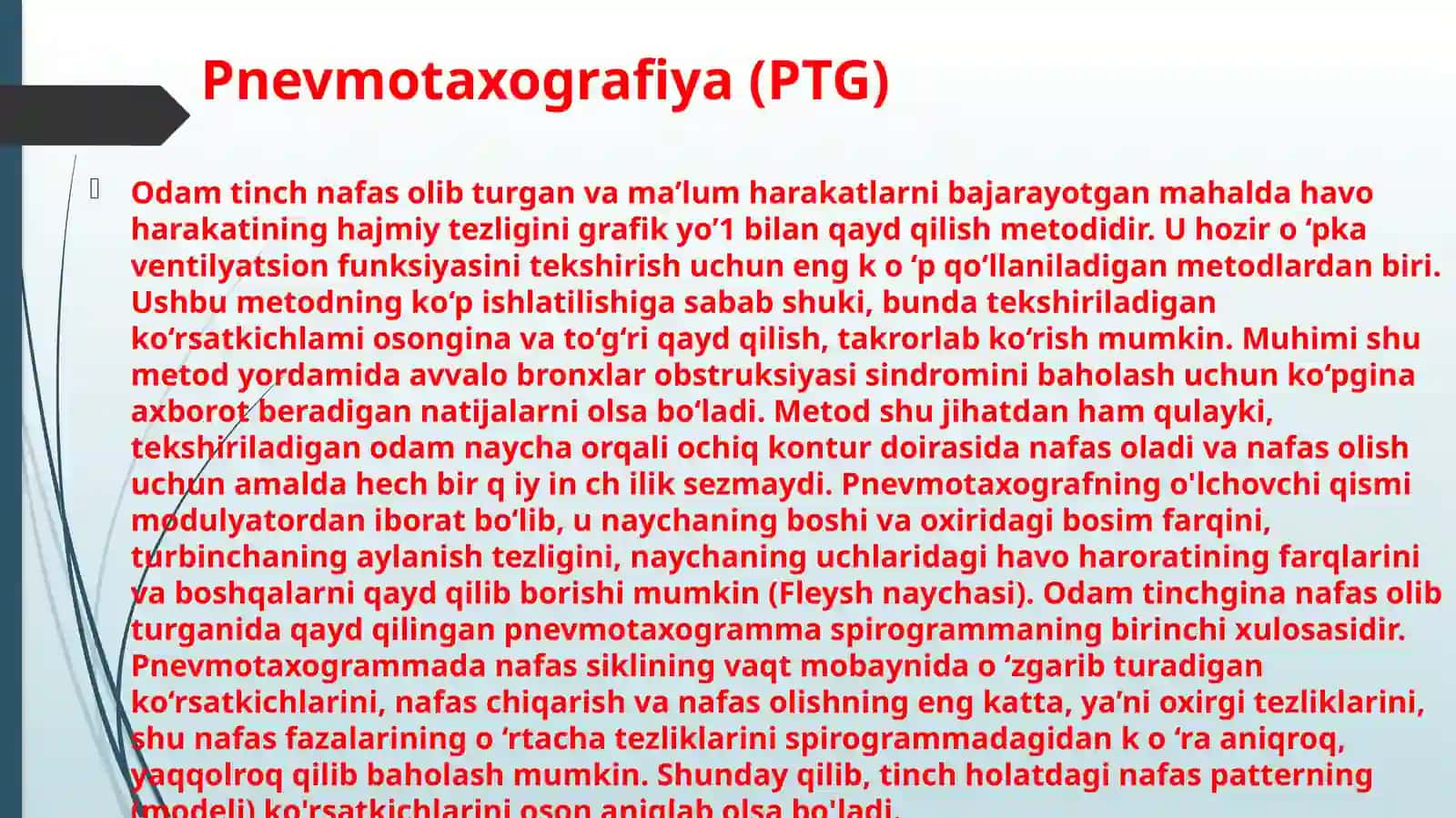NAFAS OLISH SISTEMASI KASALLIKLARINI O’RGANISHNING ZAMONAVIY USULLLARI 4
