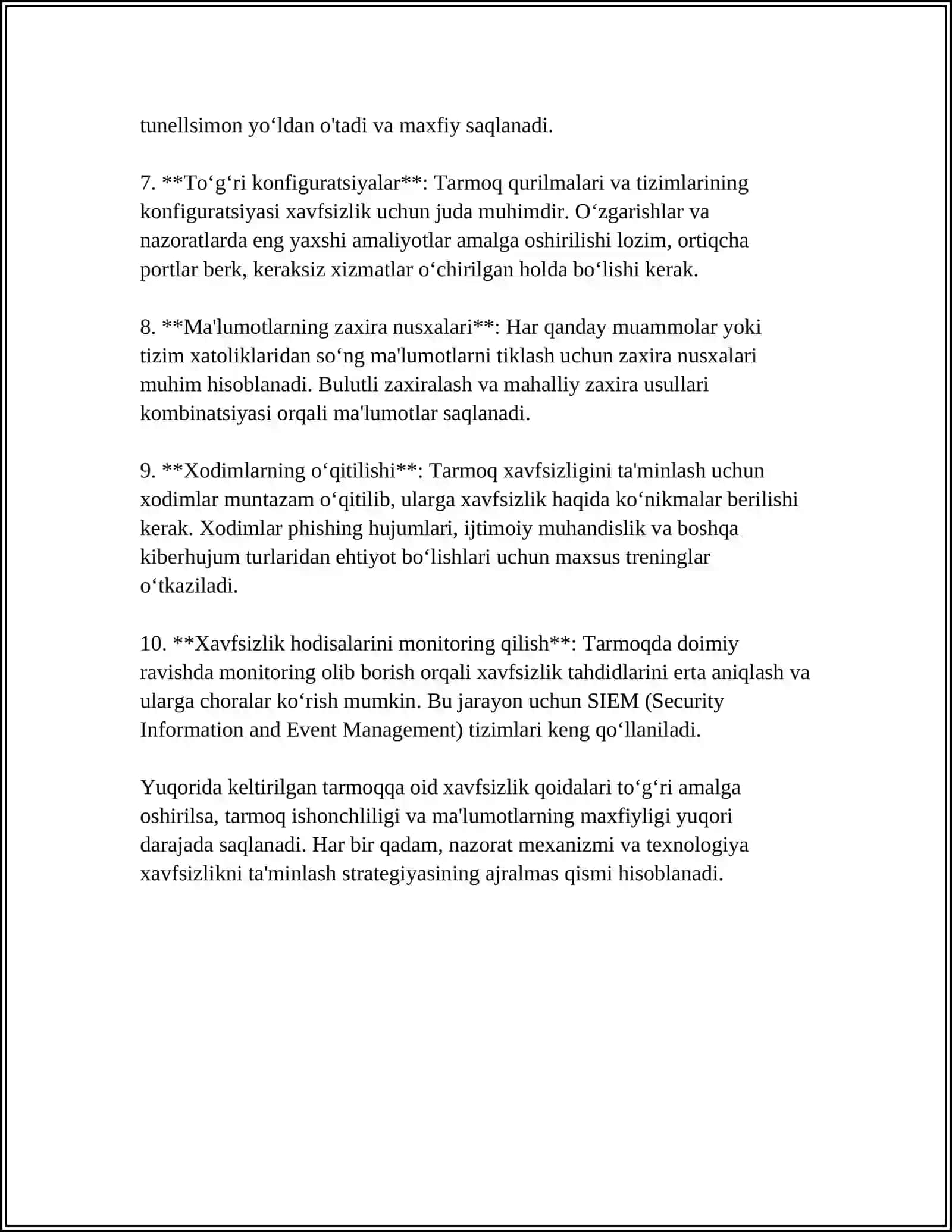 INSON ORGANIZIMIDAN O'TAYOTGAN TOKNING XAVFLI HALQASI 4