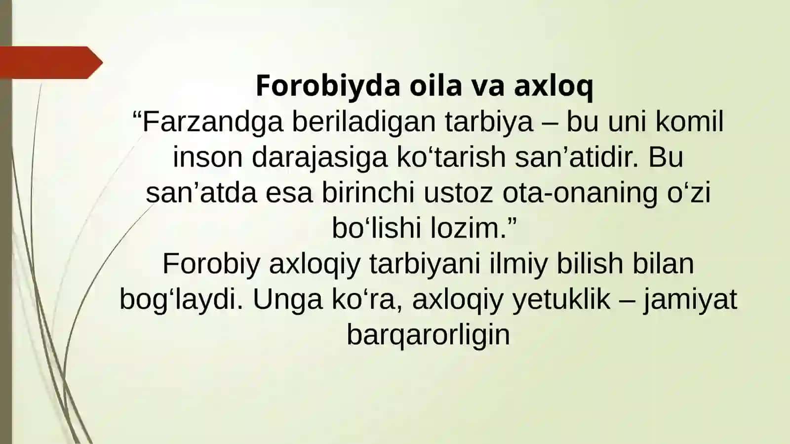 Sharq mutaffakirlari asarlaridan oila va farzand masalasi 4
