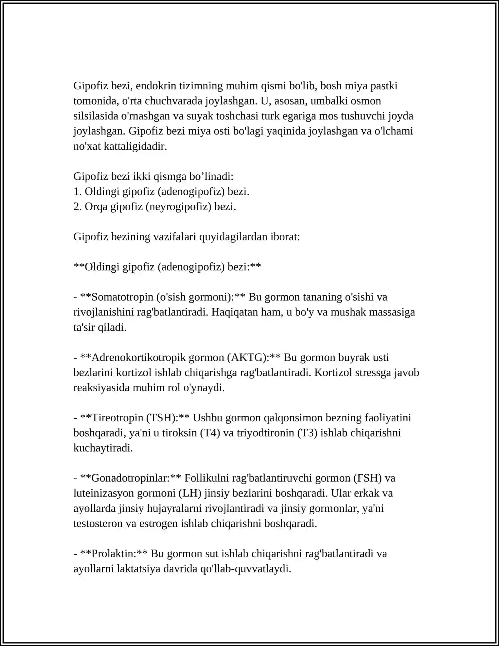 ENDOKRIN SISTEMA. GIPOFIZ VA MEDA OSTI BEZI 4