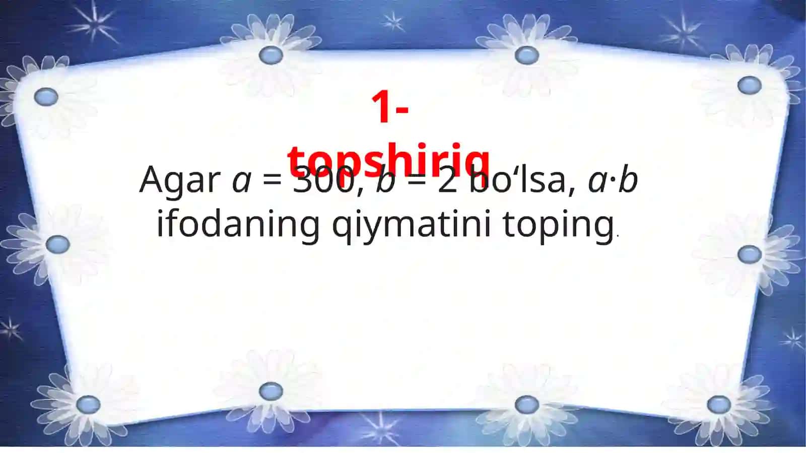 3-sinf matematika fanidan ta'lim 4