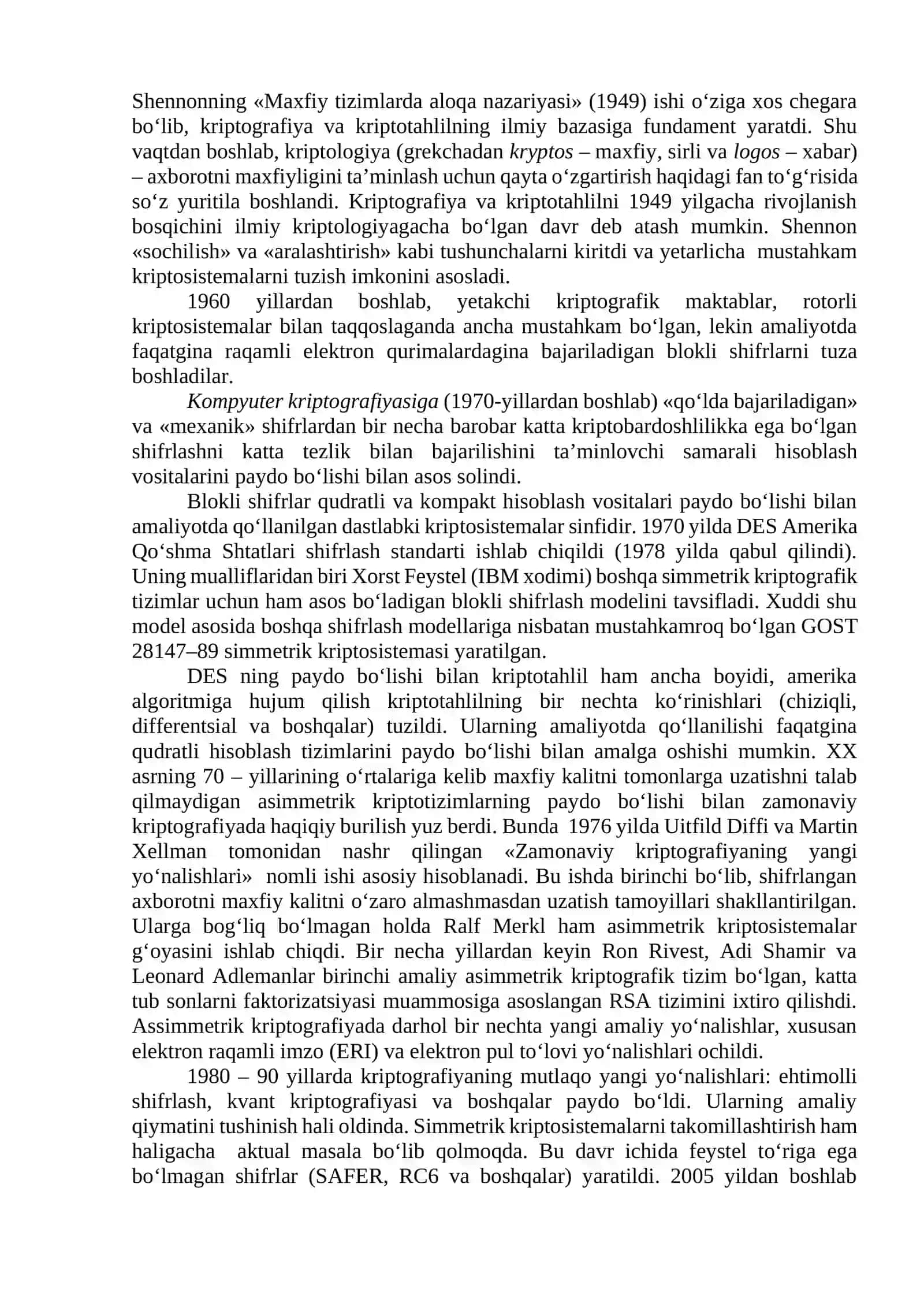 Axborotni xavfsizligida kriptografik usul va dasturiy vositalaridan foydalanish 4