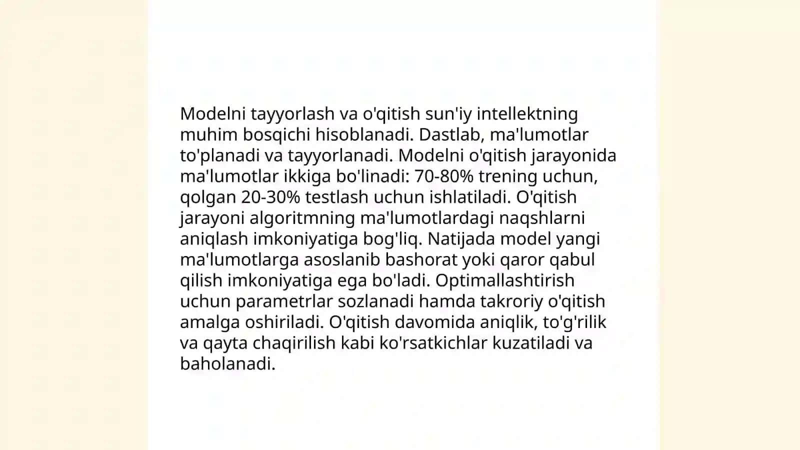 Neyron tarmoqlarni o'qitish jarayoni 4