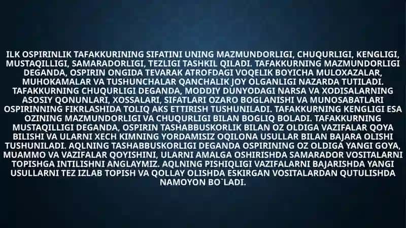 Ilko’spirinlik davri psixik rivojlanish xususiyatlari 4