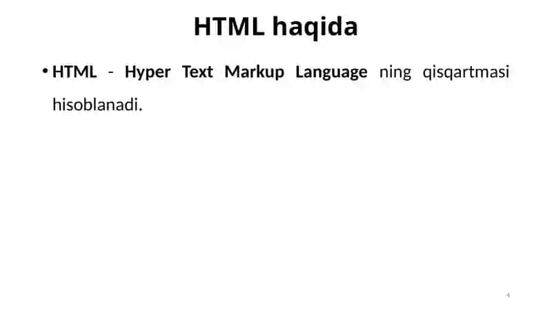 WEB DASTURLASH 4