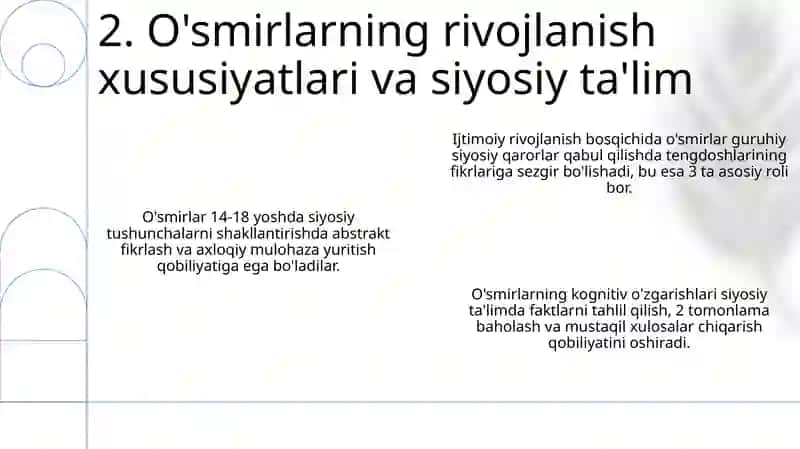 Umumtaʼlim maktab oʻquvchilarida siyosiy kompetensiyalarni shakllantirish yoʻllari 4