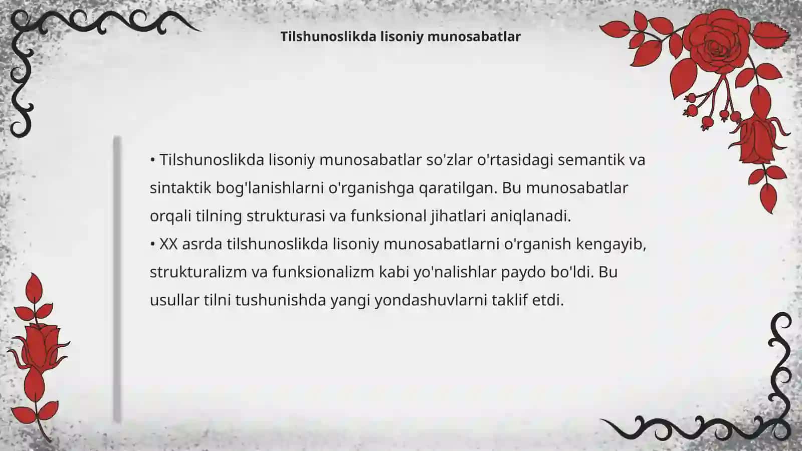 Oʻzbek tilida lisoniy munosabatlar va ularning turlari 4