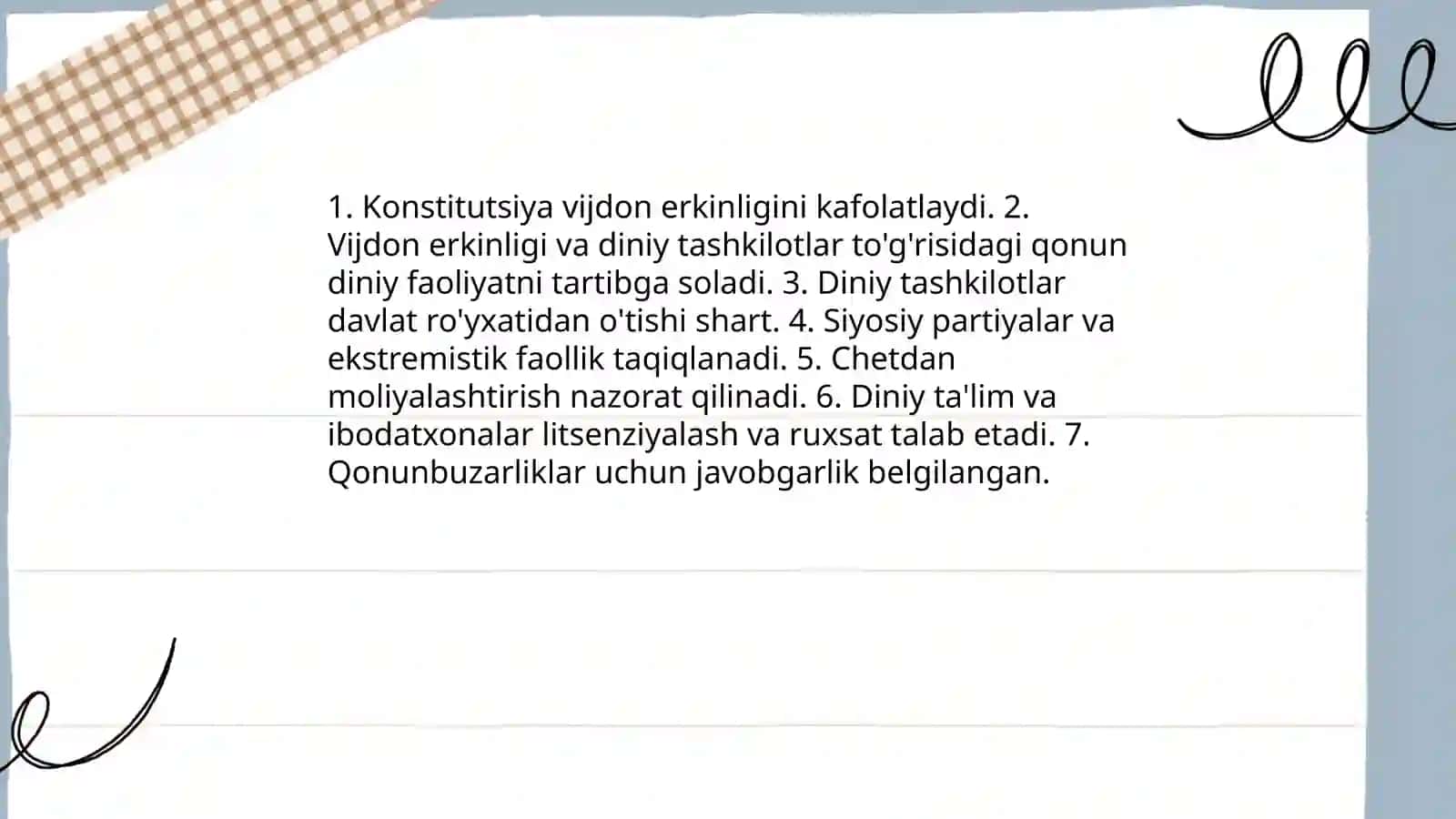 Òzbekiston Davlatning din va diniy tashkilotlar bilan munosabatlari 4