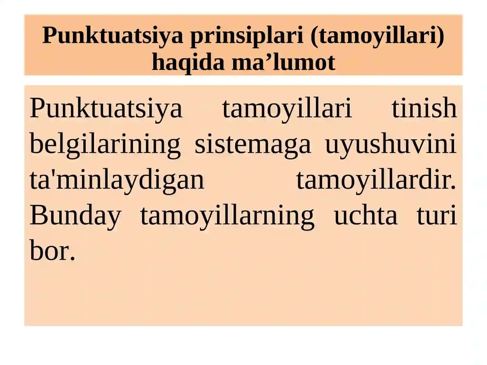 Punktuatsiya (Tinish Belgilari) 4