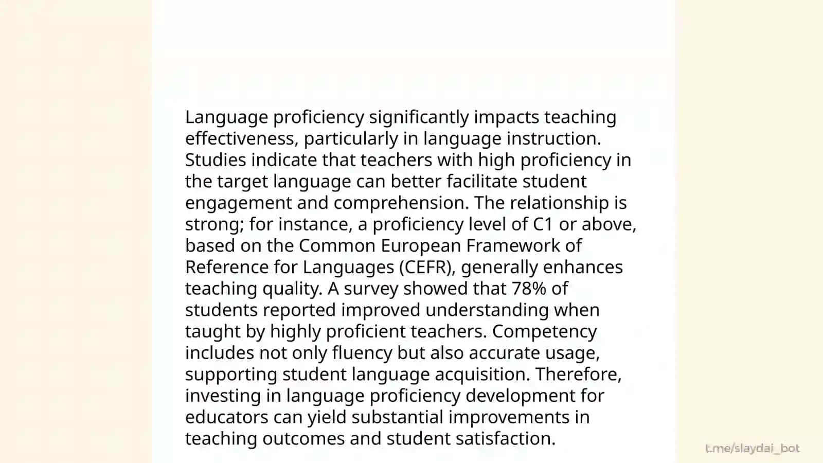 When the teacher is not a native speaker 4