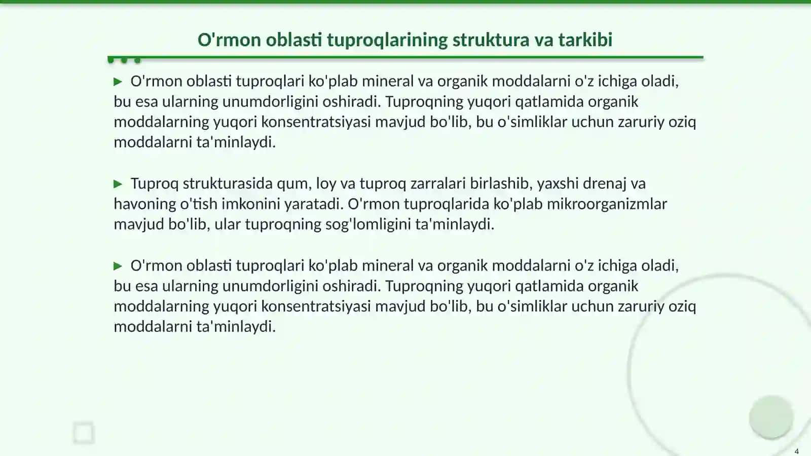 Suptropik kserofit - o'rmon oblasti tuproqlari 4