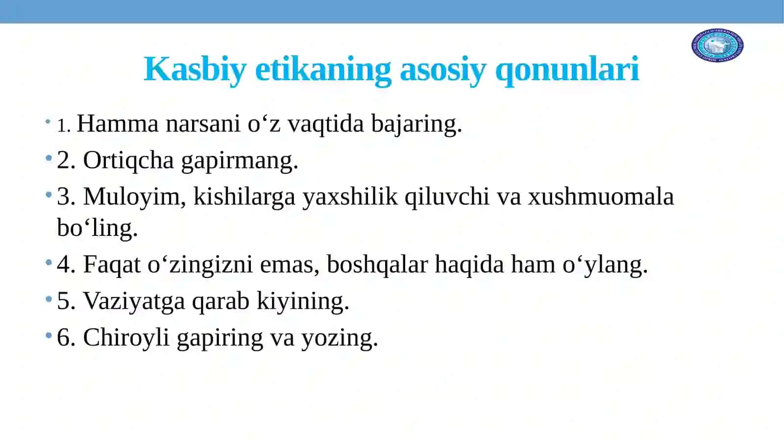 Kasbetikasi.Nutqodobi.Me’yortushunchasi 4