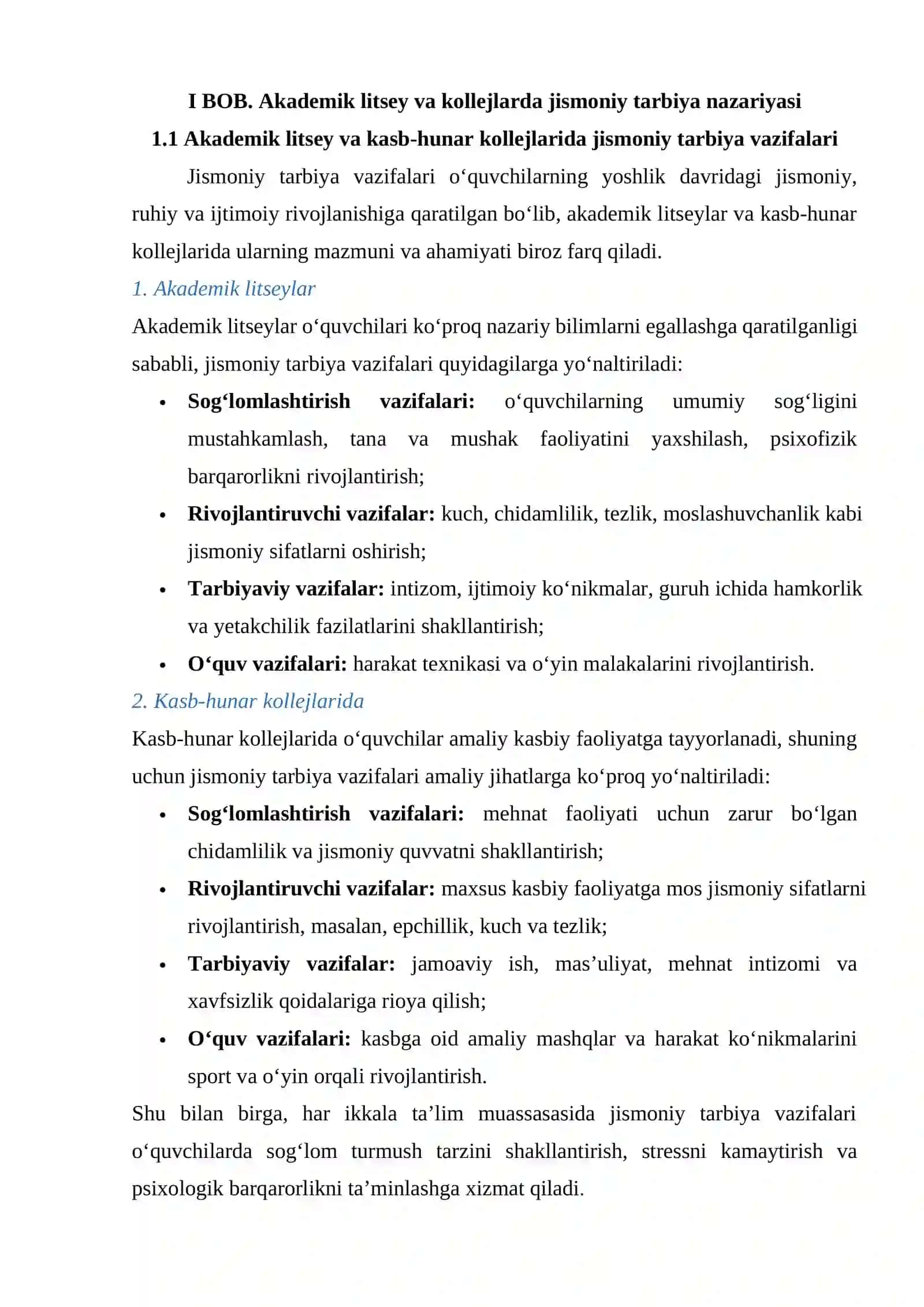 Akademik litsey va kasb-hunar kollejlarida jismoniy tarbiya 4