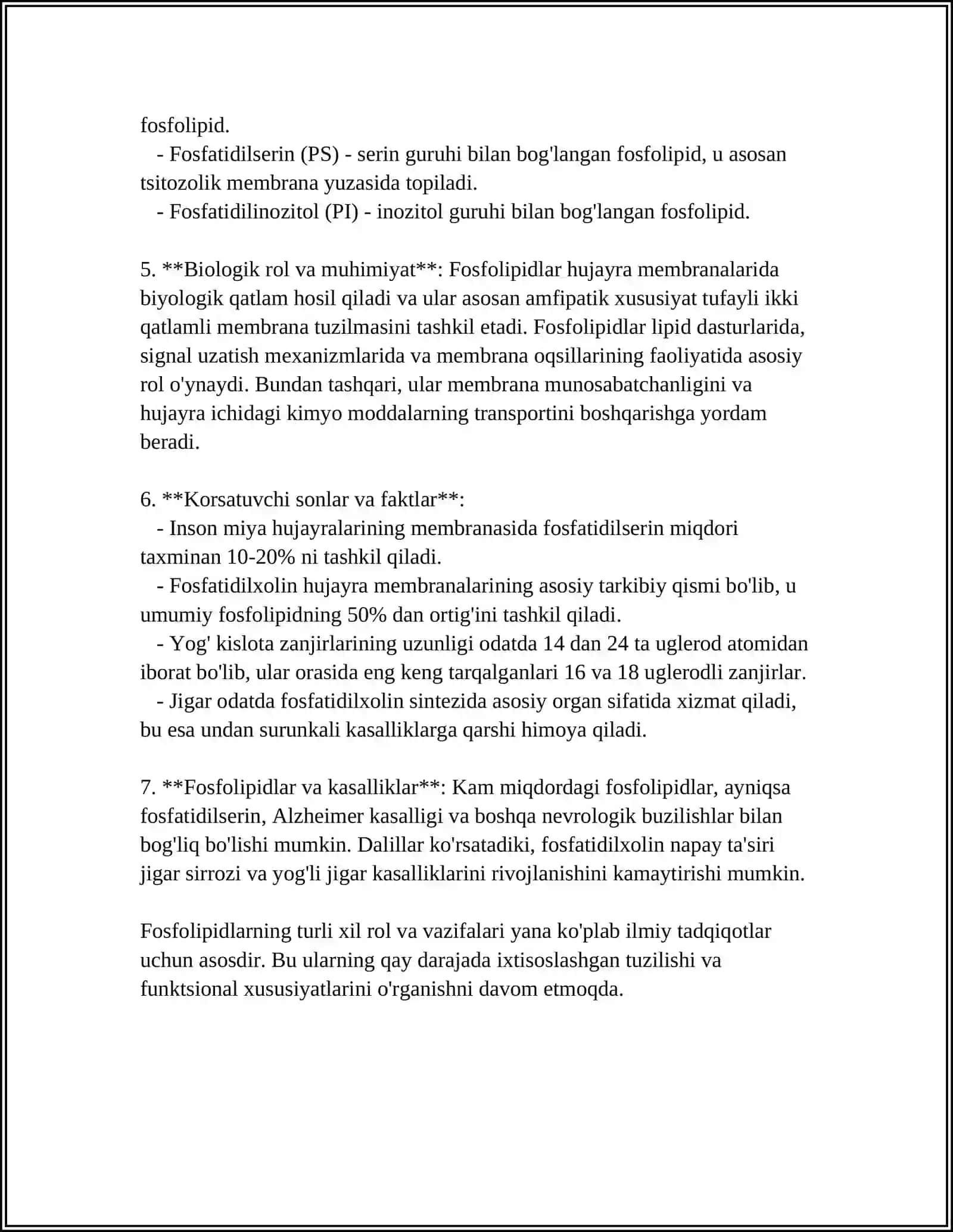 FOSFOLIPIDLAR ALMASHINUVI BUZILISHI 4