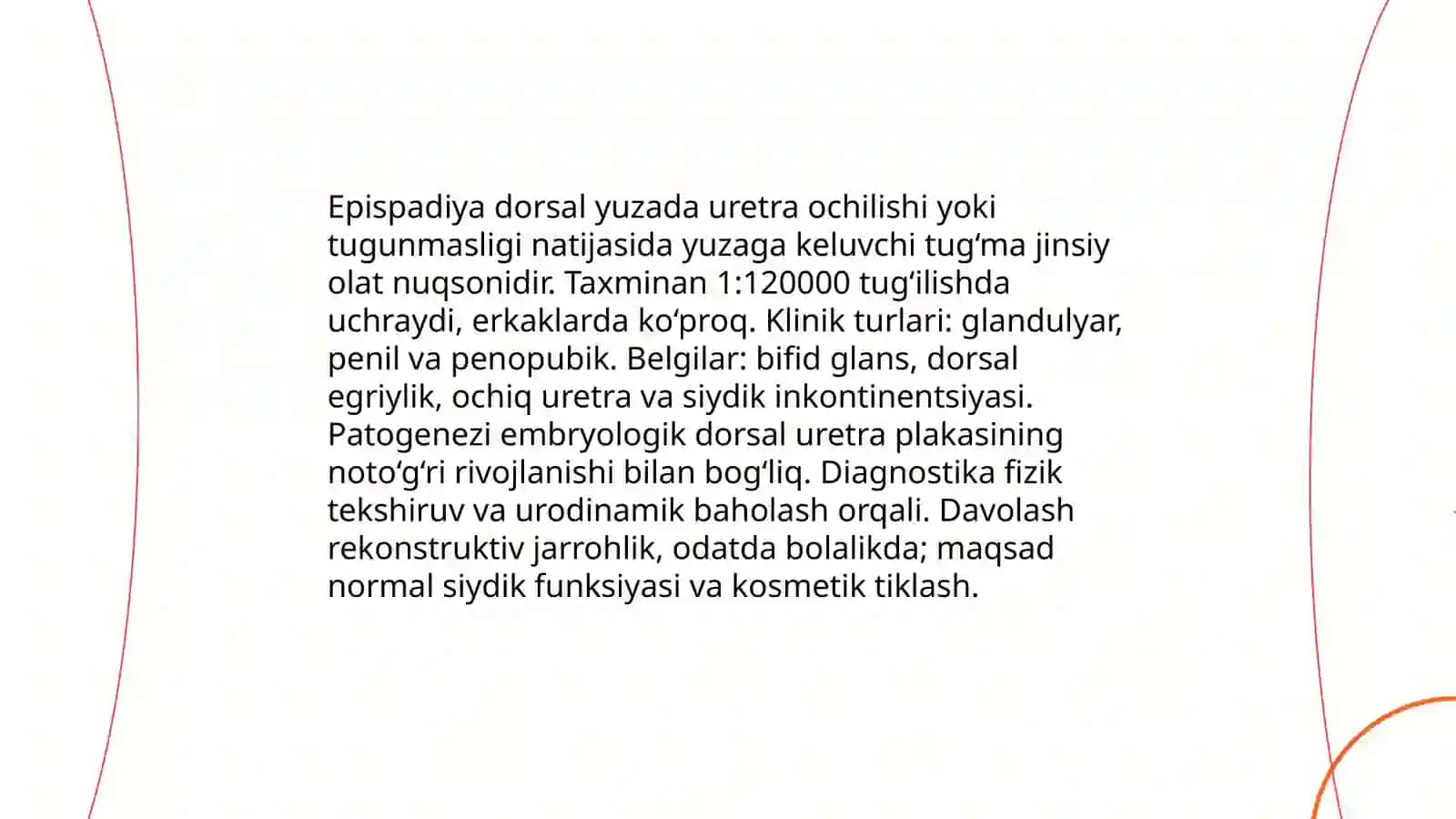 Jinsiy olat tug‘ma rivojlanish nuqsonlari 4