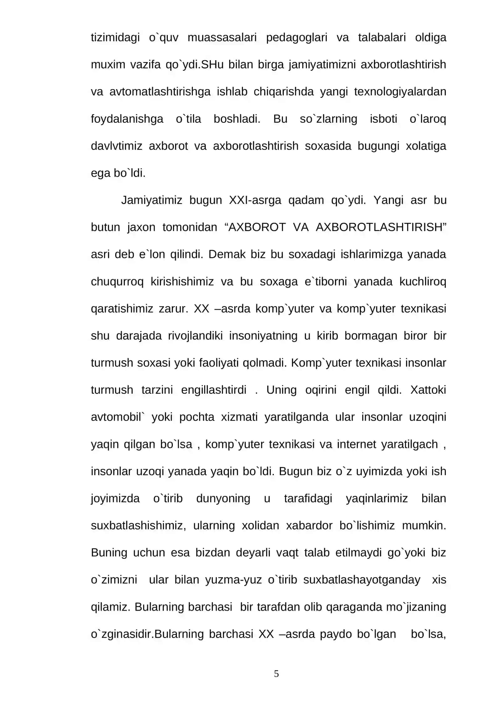 Kompyuter injiniring operatsion tizimlari REFERAT 4