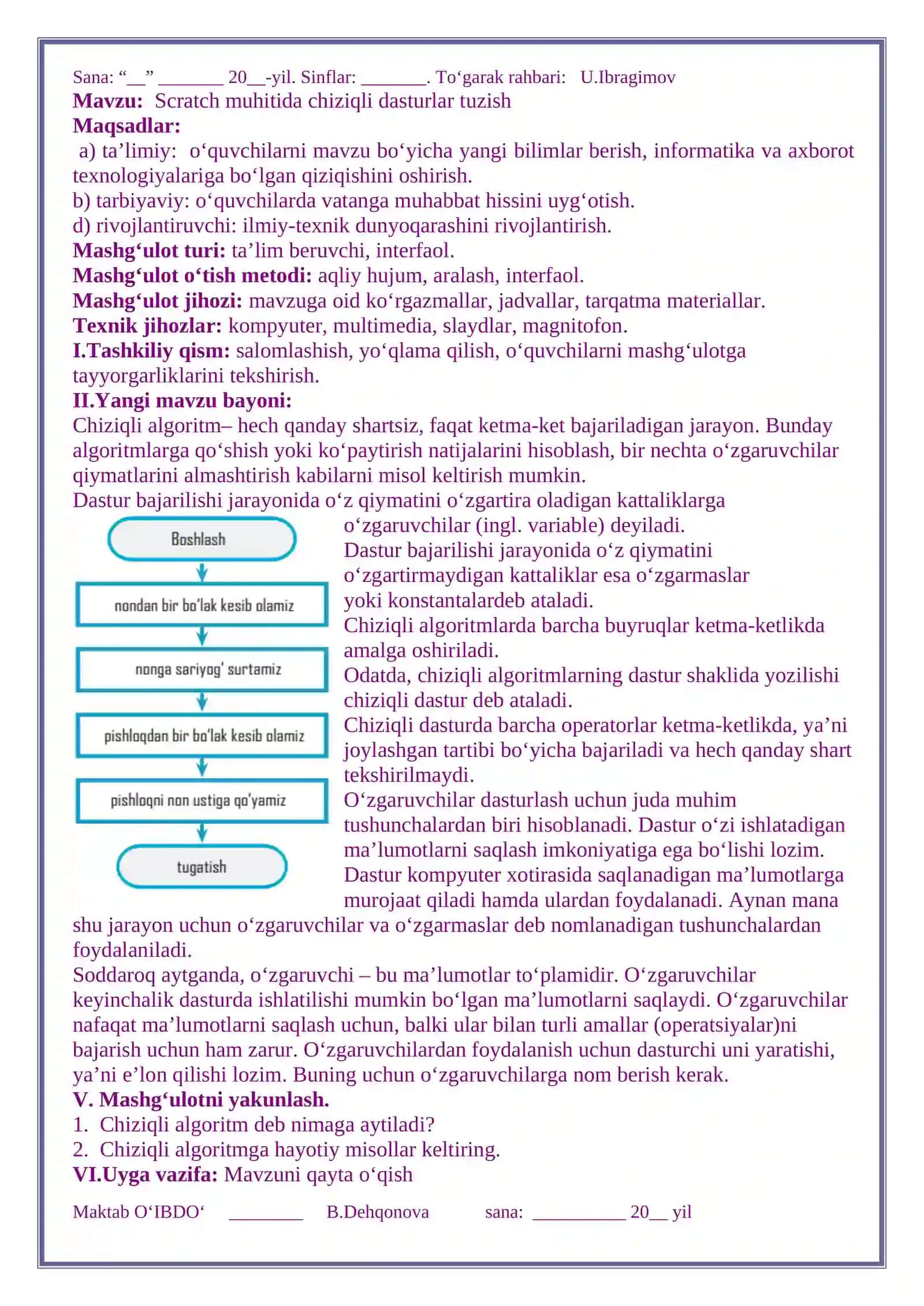 Informatika to'garak konspekti 64-soatlik 4